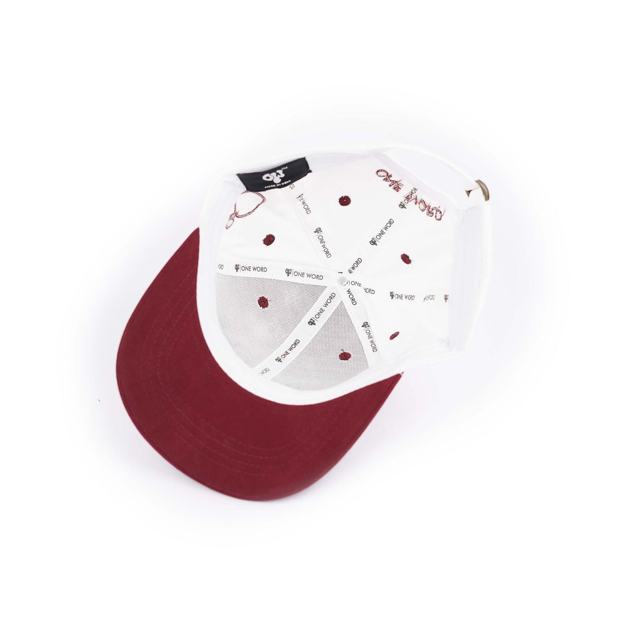 One Word Men Cotton Baseball Cap Lightweight Adjustable Hat for Golf, Running, Outdoor Activities, Work (Grey & Black)