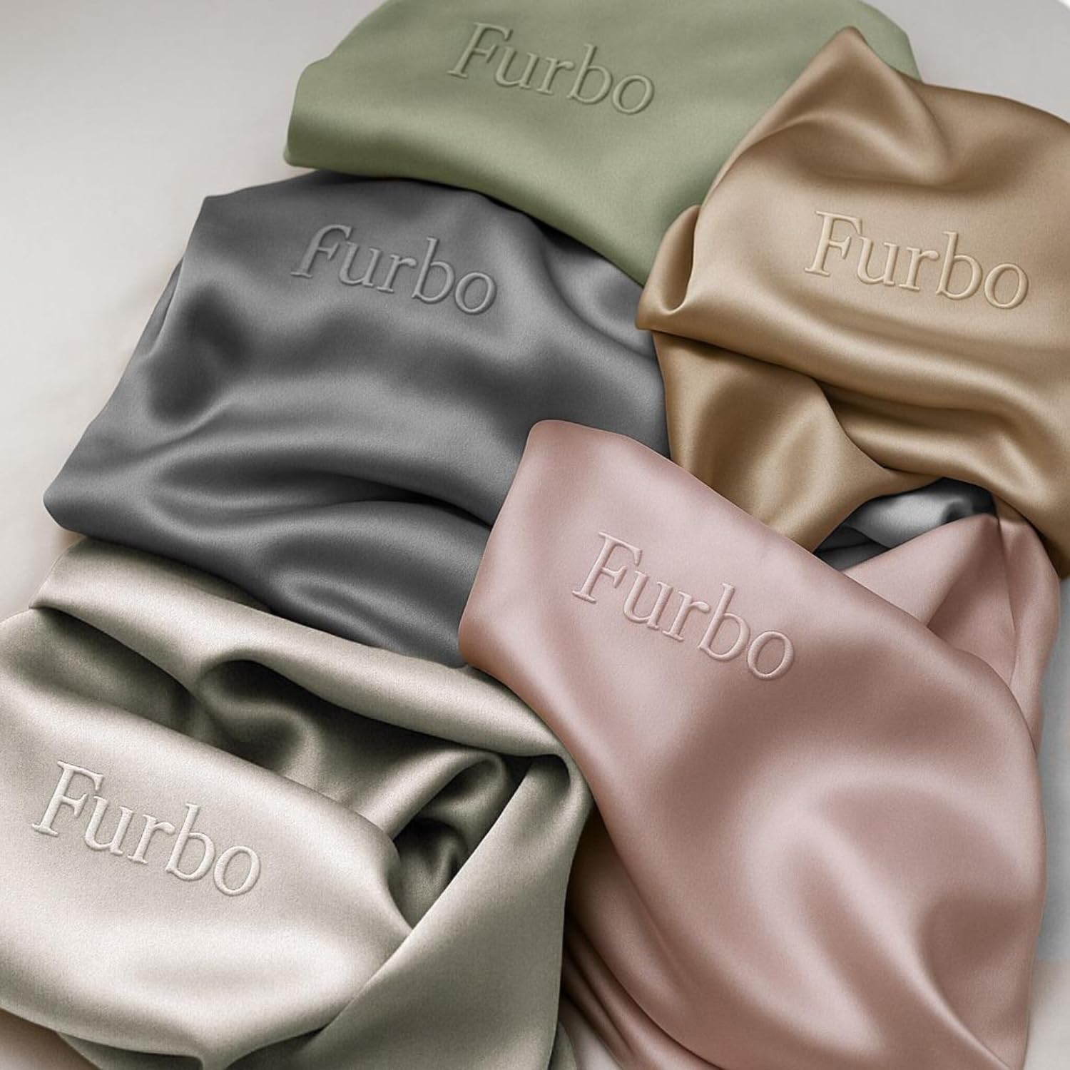 Furbo 100% Pure Mulberry Silk Pillowcase – 22 Momme Luxury Grade for Hair & Skin, Cooling & Anti-Frizz Fabric with Hidden Zipper (Standard Size 20″×26″)