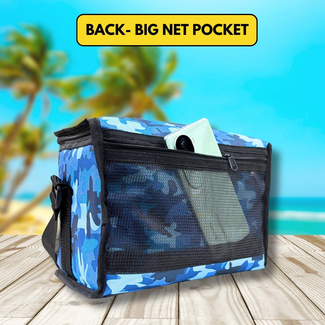 Outer Woods Insulated 8 Can Cooler Bag | Fits 8 x 500ml Beer Cans | Keep Drinks Cool for up to 10 Hours | Ideal for Carrying Beer, Soda, Juice, Milk and Water