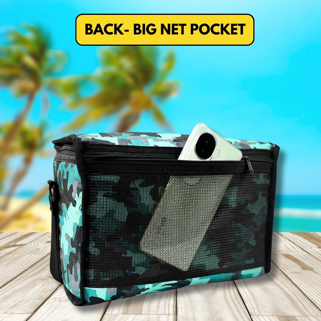 Outer Woods Insulated 8 Can Cooler Bag | Fits 8 x 500ml Beer Cans | Keep Drinks Cool for up to 10 Hours | Ideal for Carrying Beer, Soda, Juice, Milk and Water