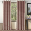 Casableu Herringbone Blackout Curtains for Bedroom & Living Room - 120 Inch Medium Pink Color 2 Panel Set, Thermal Insulated to Reduce Heat Loss, Block Light, Save Energy, Noise Reducing Drapes