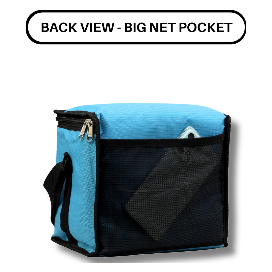 Outer Woods Insulated 6 Can Cooler Bag, Fits 6 x 500ml Beer Cans, Keep Cans Cool for up to 10 Hrs, with 2 Units of Ice Gel Packs