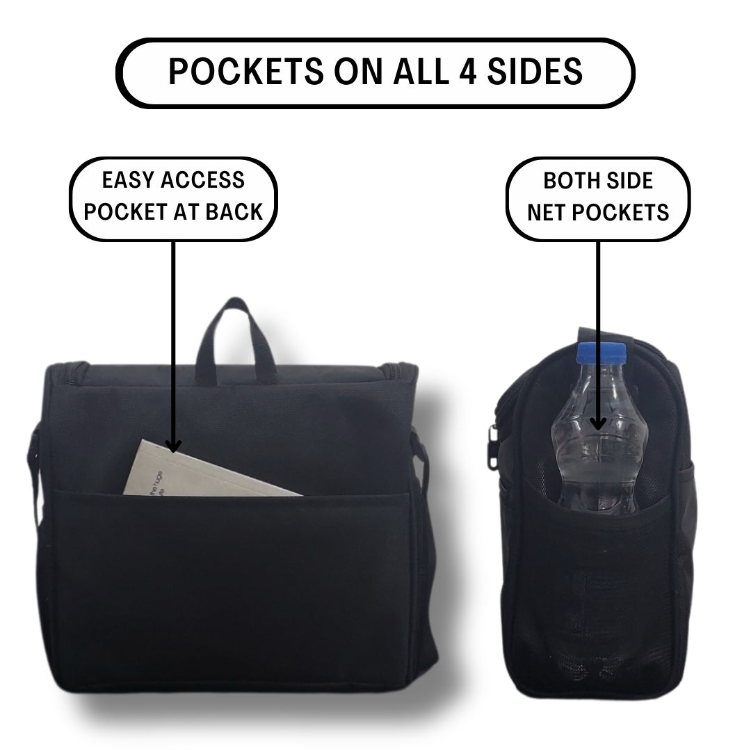 Outer Woods Insulated 8 Pint Bottle Bag, Fits 8 x 330 ml Pint Bottles, 6 to 8 Hours Cooling, Includes 4 Ice Gel Packs