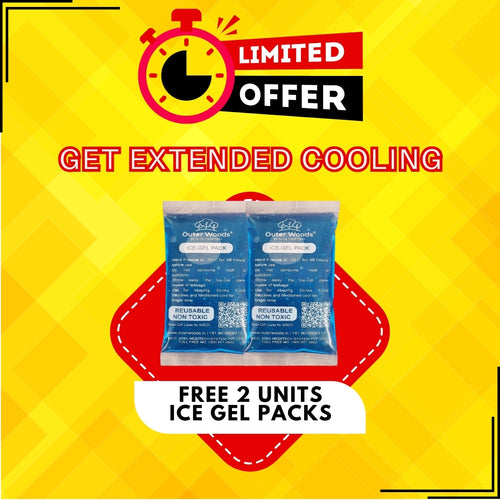 Outer Woods Insulated 8 Can Cooler Bag | Fits 8 x 500ml Beer Cans | Keep Drinks Cool for up to 10 Hours | Ideal for Carrying Beer, Soda, Juice, Milk and Water