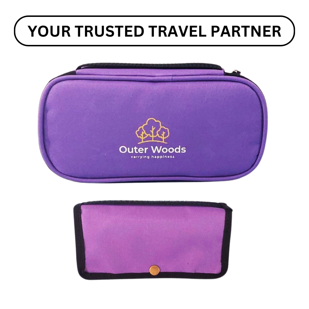 Outer Woods Insulin Cooling Travel Pouch with Two Ice Gel Packs, Cold Pack for Insulin, Insulin Carrier Bag, Keeps Insulin Safe and Cool for 6 to 8 Hours