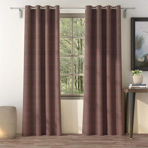Casableu Herringbone Blackout Curtains for Bedroom & Living Room - 84 Inch Stone Color 2 Panel Set, Thermal Insulated to Reduce Heat Loss, Block Light, Save Energy, Noise Reducing Drapes