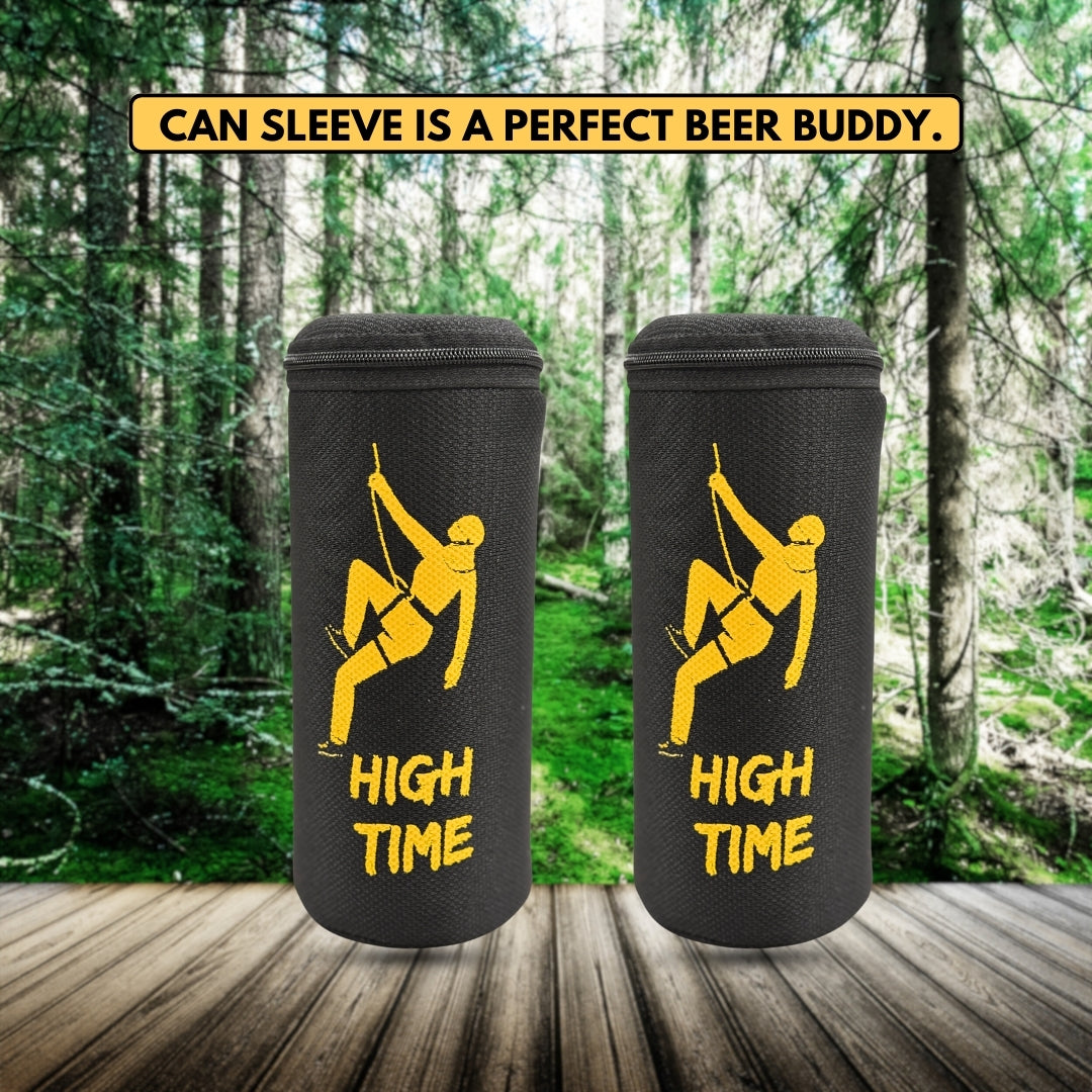 Outer Woods Insulated Beer Can Cooler Sleeve - Set of 4 | Fits 500ml Beer Can | Beer Can Cover (Coozie) with Easy Grip Band & Padded Fabric