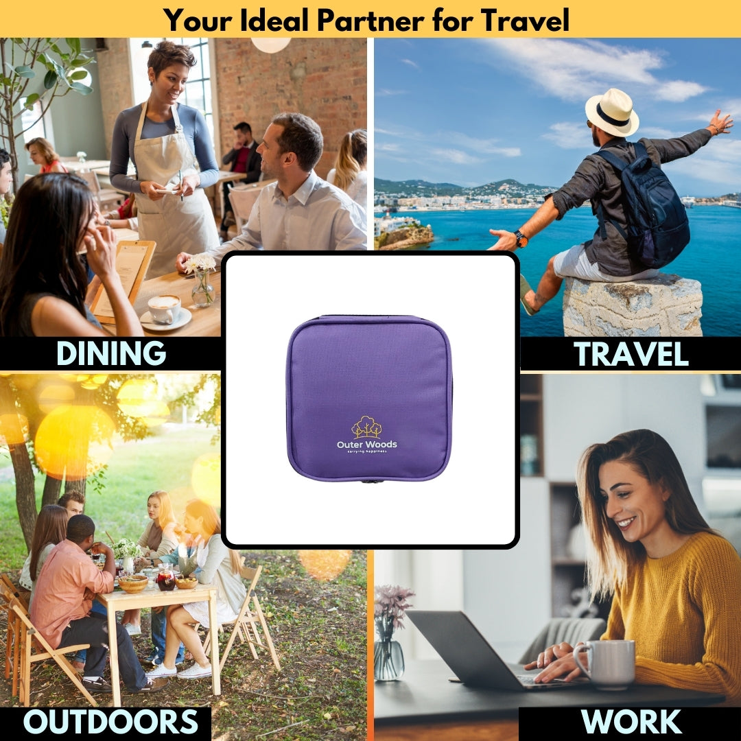 Outer Woods Nylon Insulin Cooling Travel Bag with Two Ice Gel Packs, Keeps Insulin Cool and Safe for 6 to 8 Hours, Insulin Cooler Travel Pouch