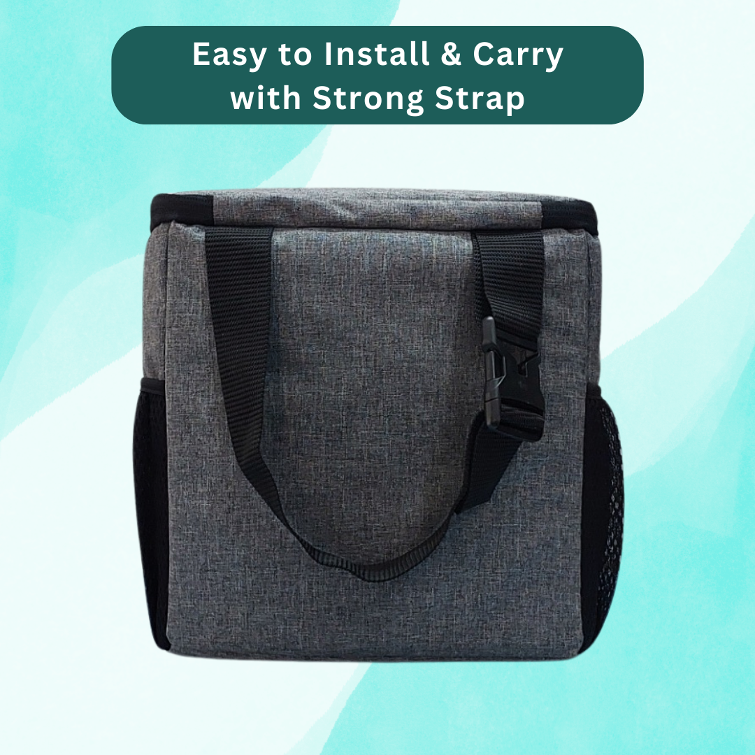 Outer Woods Car Cooler Bag with Adjustable Bottle Slots, Insulated Travel Bag for Cars and SUVs with Side Pockets and 6+ Hours Cooling