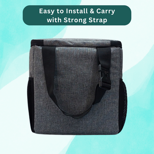 Outer Woods Car Cooler Bag with Adjustable Bottle Slots, Insulated Travel Bag for Cars and SUVs with Side Pockets and 6+ Hours Cooling