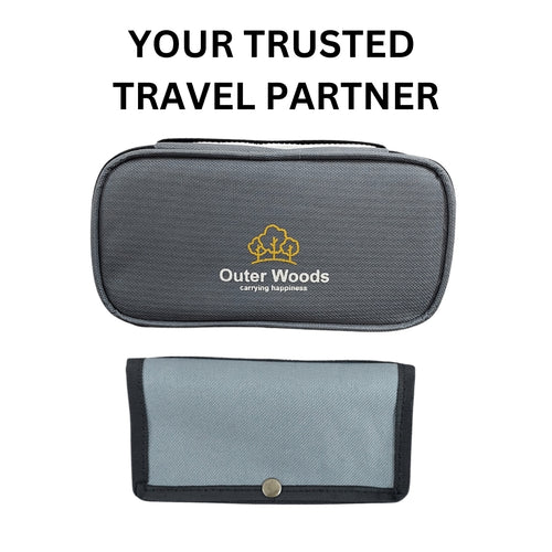 Outer Woods Insulin Cooling Travel Pouch with Two Ice Gel Packs, Cold Pack for Insulin, Insulin Carrier Bag, Keeps Insulin Safe and Cool for 6 to 8 Hours