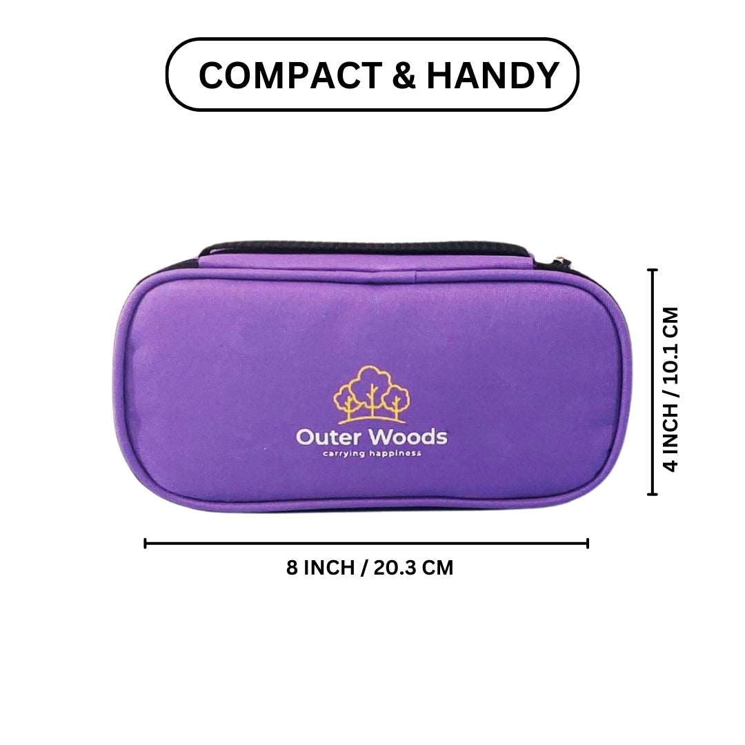 Outer Woods Insulin Cooling Travel Pouch with Two Ice Gel Packs, Cold Pack for Insulin, Insulin Carrier Bag, Keeps Insulin Safe and Cool for 6 to 8 Hours