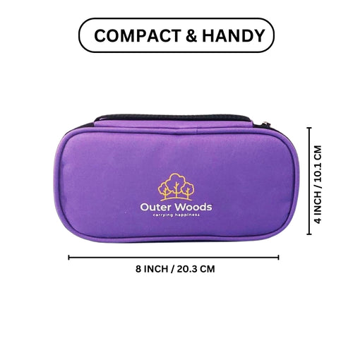 Outer Woods Insulin Cooling Travel Pouch with Two Ice Gel Packs, Cold Pack for Insulin, Insulin Carrier Bag, Keeps Insulin Safe and Cool for 6 to 8 Hours