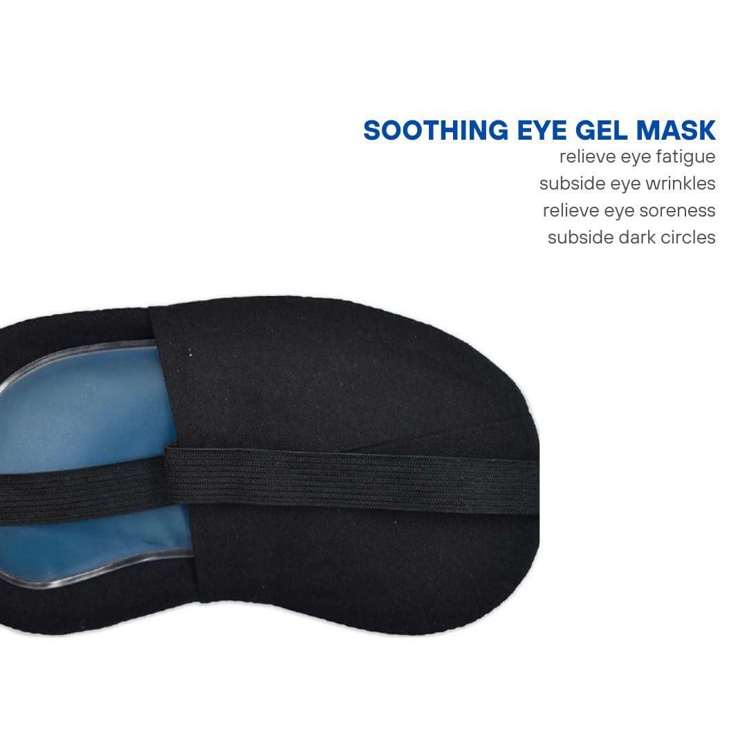SuperGeneriX Printed Eye Mask For Sleeping Men Women With Cooling Gel For Night Deep Sleep, Dark Circles, Puffy Eye's, D