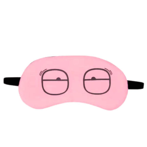 SuperGeneriX Printed Eye Mask For Sleeping Men Women With Cooling Gel For Night Deep Sleep, Dark Circles, Puffy Eye's, Dry Eyes, Wrinkle free eyes (Pink)